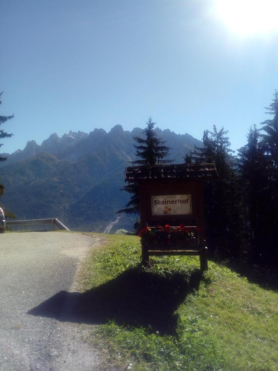 Steinerhof Lägenhet Toblach Exteriör bild